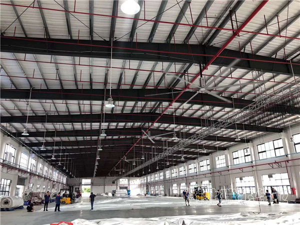 瑞泰風(fēng)扇機(jī)組合，1000m2大型廠房，扇機(jī)組合，工業(yè)大風(fēng)扇，工業(yè)大吊扇，蒸發(fā)式冷氣機(jī)，環(huán)?？照{(diào)