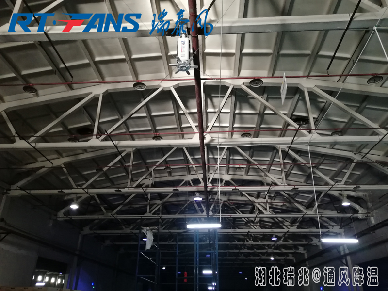 車間降溫使用瑞泰風工業(yè)大風扇涼爽舒適！